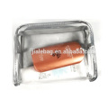 Novo popular feltro transparente plástico transparente cosméticos à prova d &#39;água sacos de pvc atacado